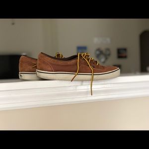 Vans brown sneakers with rope laces.  WMNS 9